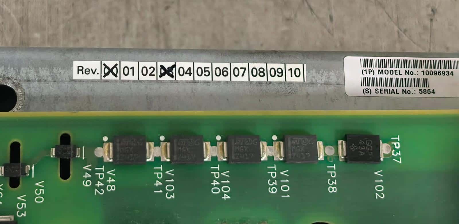Siemens 10096932 / 10096934 / 10096937 / OP 2 COP6 / X2329 D510 E3 REV.07 SIEMENS 10096932 / 10096934 / 10096937 / OP 2 COP6 / X2329 D510 E3 REV.07 BOARD 5