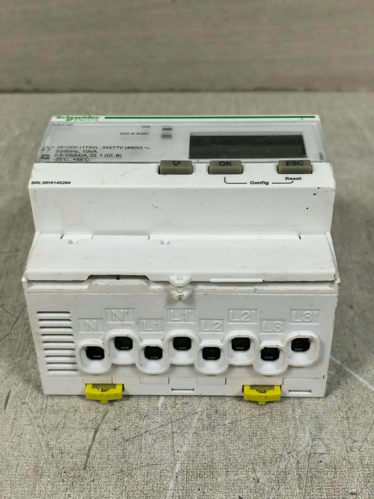 Schneider Electric A9MEM3155 / IEM3155 SCHNEIDER ELECTRIC A9MEM3155 / IEM3155 3 PHASE ENERGY METER 9