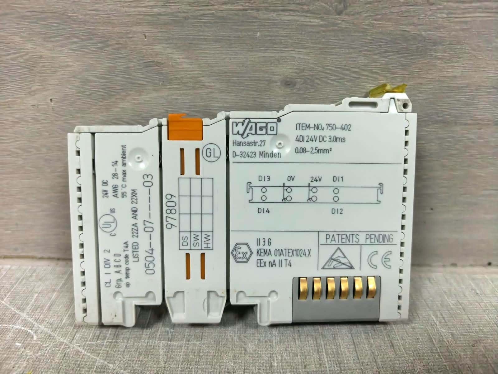Beckhoff 750-550/750-402 BECKHOFF BK8100 750-550/750-402 RS232 COUPLER 24VDC 8