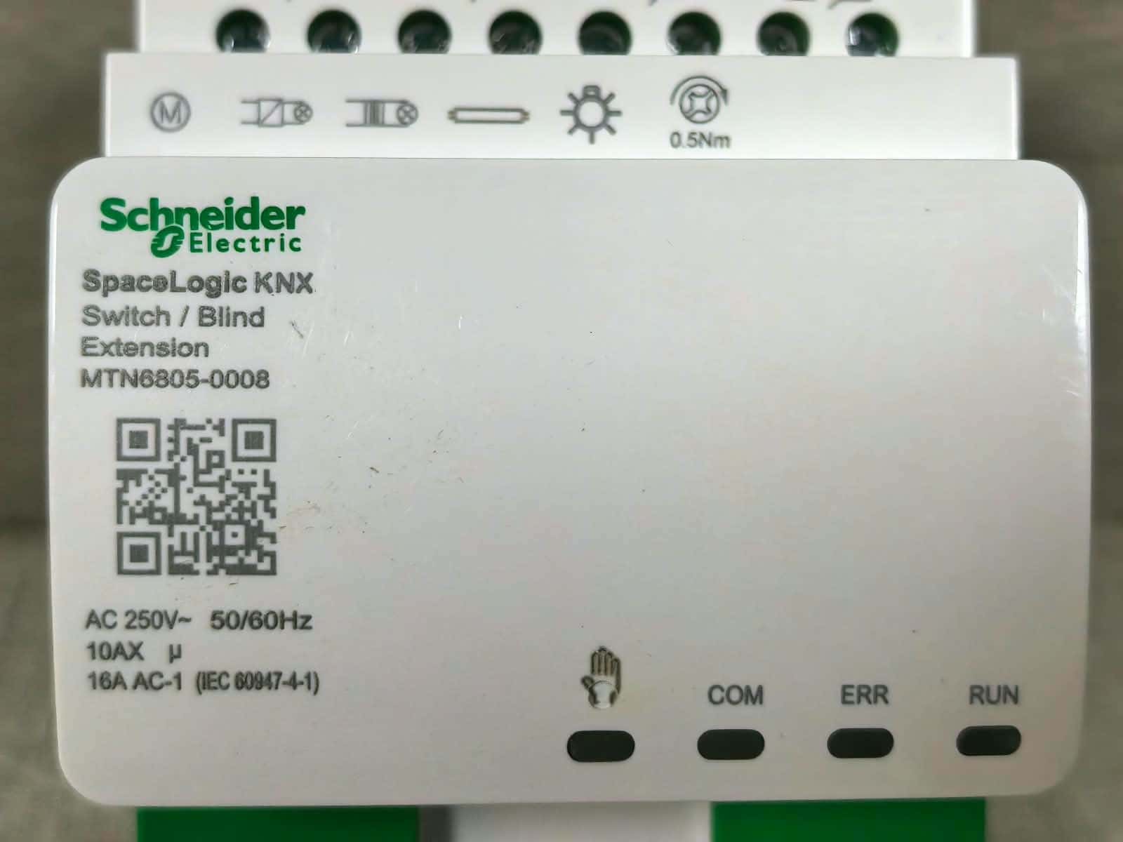 Schneider Electric MTN6805-0008 SCHNEIDER ELECTRIC MTN6805-0008 SPACELOGIC KNX SWITCH/ BLIND EXTENSION 250V 3