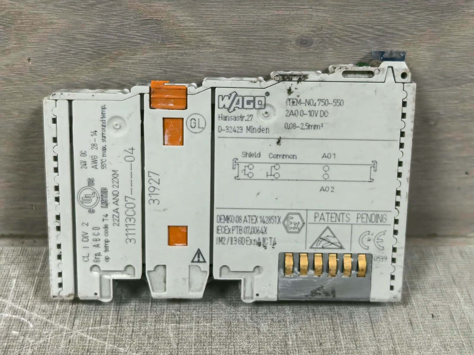 Beckhoff 750-550/750-402 BECKHOFF BK8100 750-550/750-402 RS232 COUPLER 24VDC 9