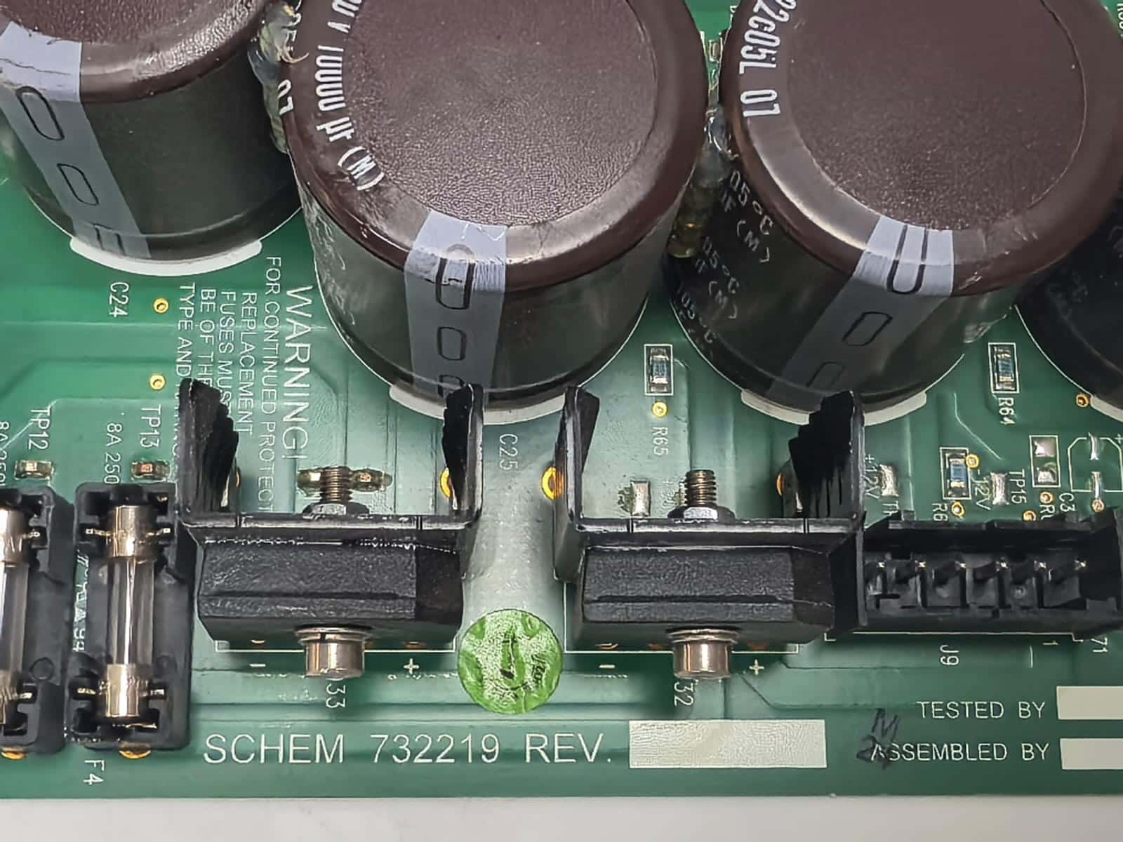 Siemens 732221/02 SCHEM 732219 CPI AUXILLARY BOARD 732221/02 2
