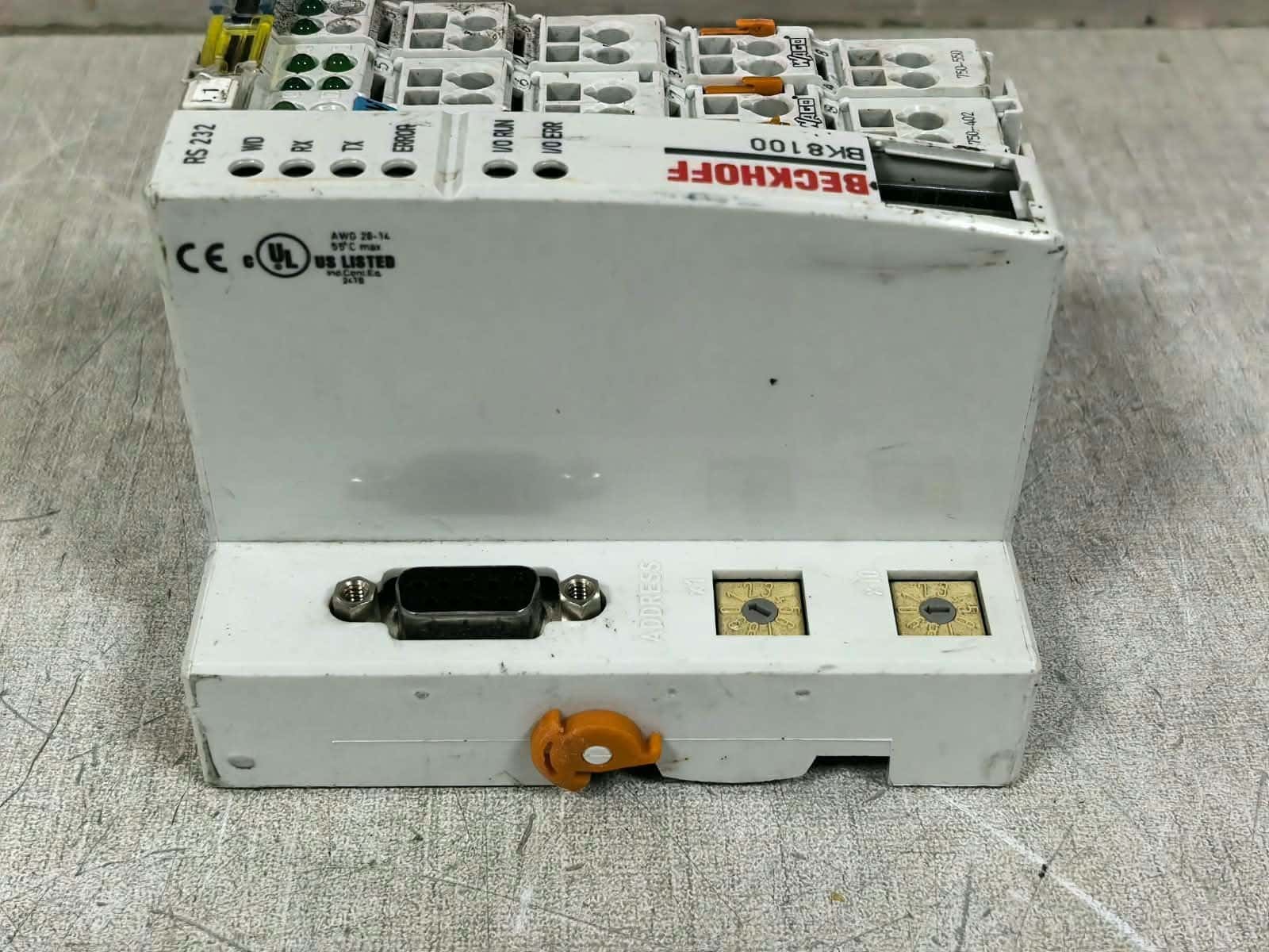 Beckhoff 750-550/750-402 BECKHOFF BK8100 750-550/750-402 RS232 COUPLER 24VDC 7