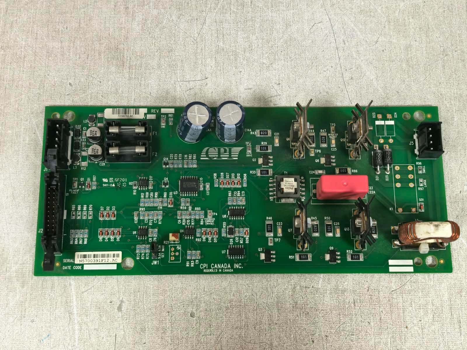 CPI 73140702 AC PWB 731406 REV.V CPI 73140702 AC PWB 731406 REV.V CIRCUIT BOARD 7
