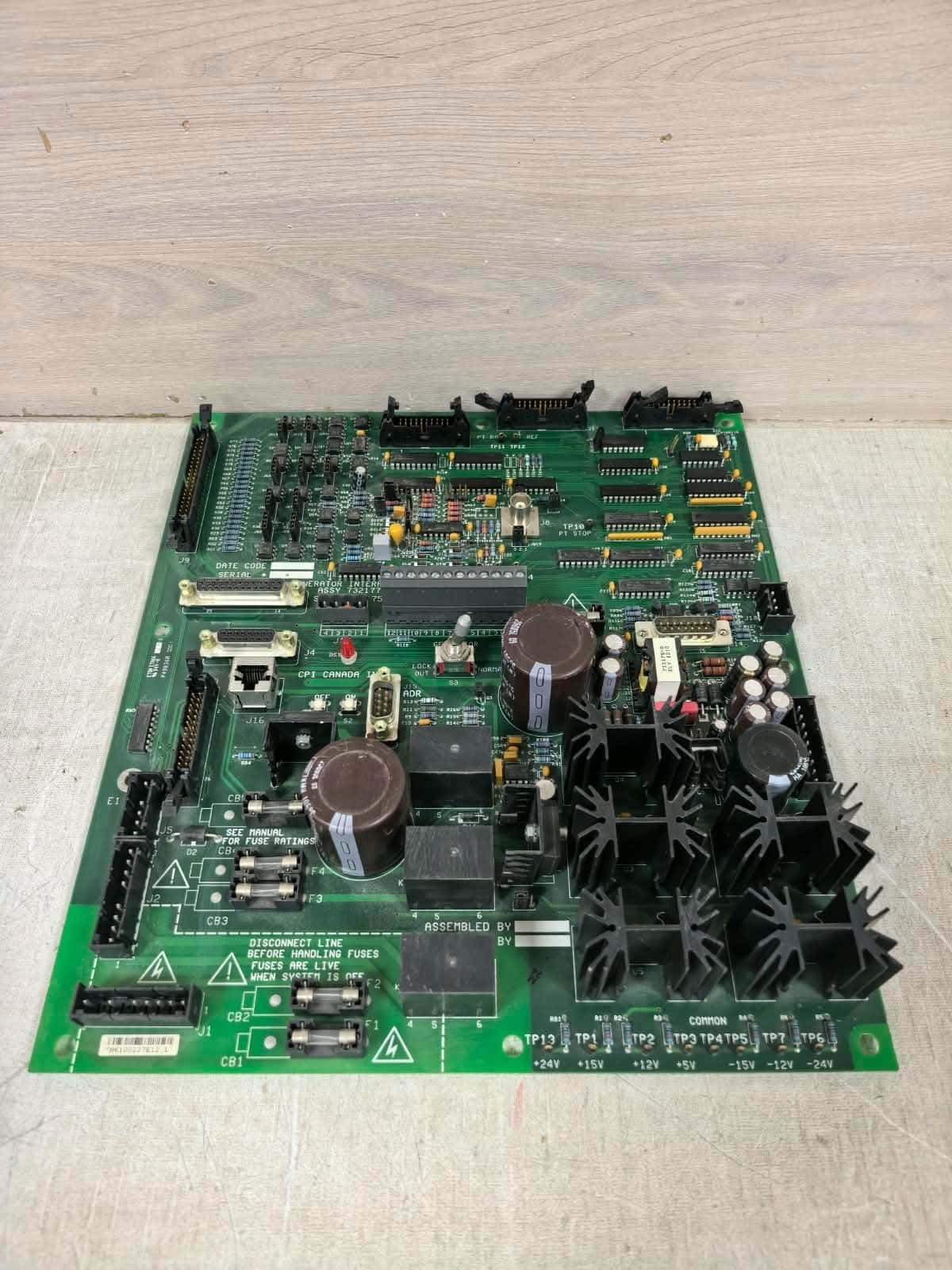 CPI CANADA INC. 732177 732175 CPI CANADA INC. 732177 732175 GENERATOR INTERFACE PWB 8