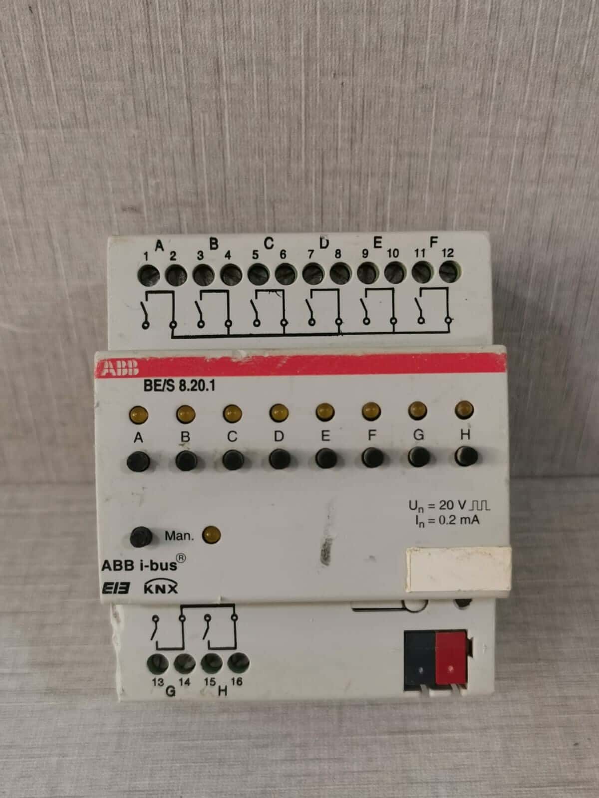 ABB 2CDG 1110 056 R0011 ABB BE/S 8.20.1 EIB/KNX REG Binary Input, 8-times, 230 V/ 2CDG1110056R0011 1