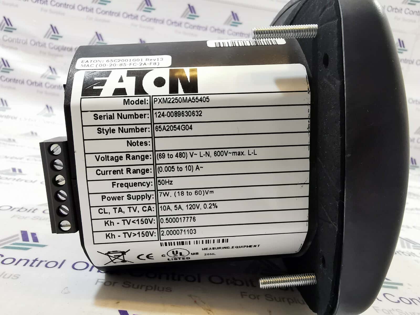 Eaton PXM2250MA55405 Eaton PXM2250MA55405 PXM2250 Meter/Display 50Hz 5A 24-48V DC 4