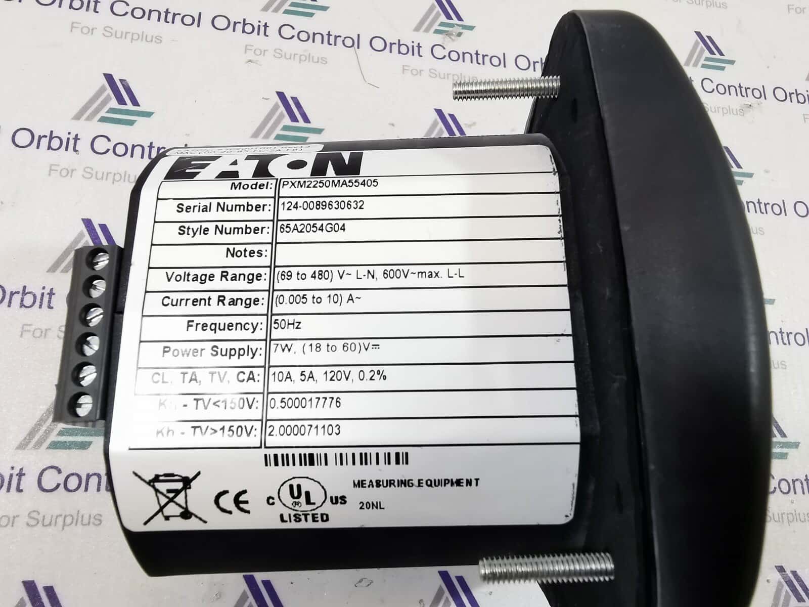 Eaton PXM2250MA55405 Eaton PXM2250MA55405 PXM2250 Meter/Display 50Hz 5A 24-48V DC 6