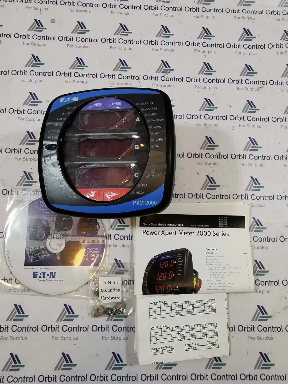 Eaton PXM2250MA55405 Eaton PXM2250MA55405 PXM2250 Meter/Display 50Hz 5A 24-48V DC 8