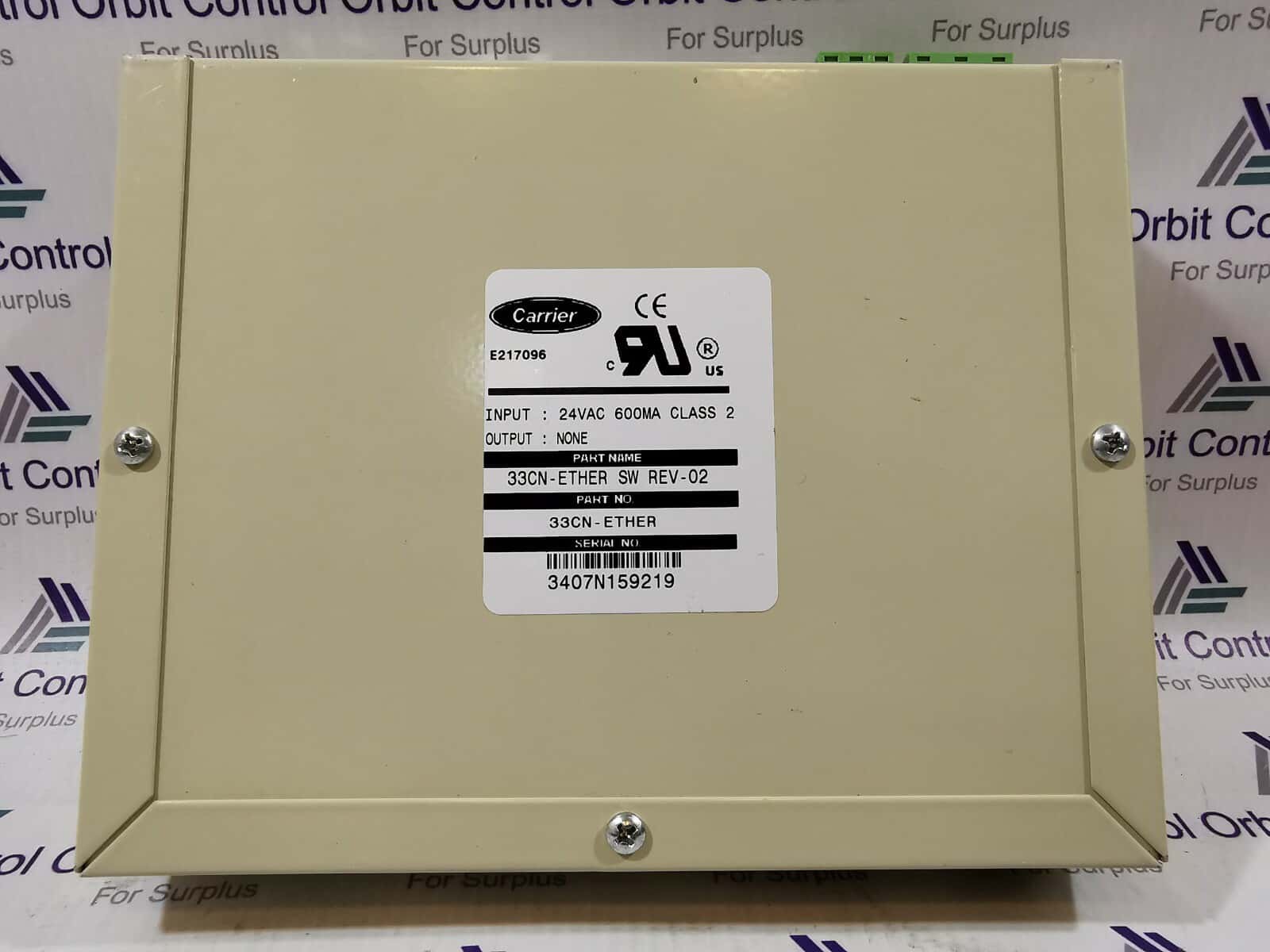 Carrier 33CN-ETHER Carrier 33CNETHER CCN Ethernet Converter 33CN-ETHER 6