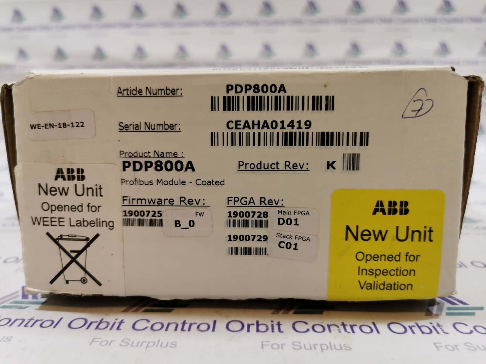 ABB PDP800A ABB PDP800A Profibus Interface Coated 3