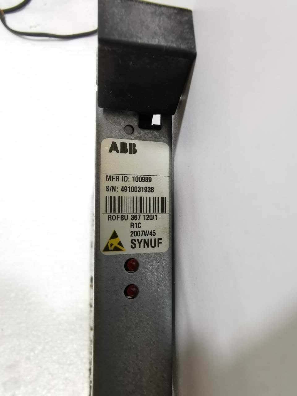 ABB 100989 ROFBU SYNUF ABB ROFBU 367 120/1 R1C 2007W45 SYNUF 100989 PC BOARD 5