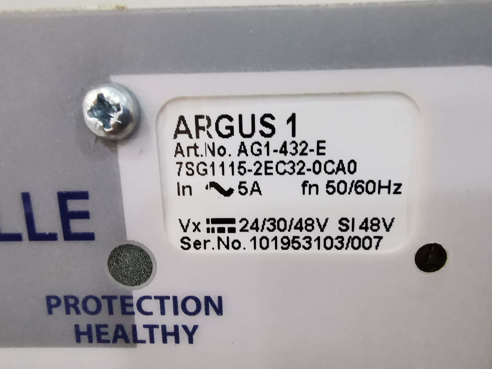 REYROLLE 7SG1115-2EC32-0CA0 REYROLLE ARGUS 1 PROTECTION HEALTHY 7SG1115-2EC32-0CA0 IN 5A FN 50/60Hz 2