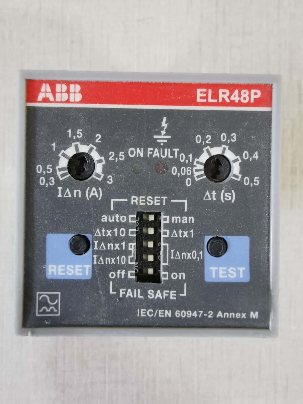 ABB ELR48P ABB ELR48P RESIDUAL CURRENT MONITOR 1