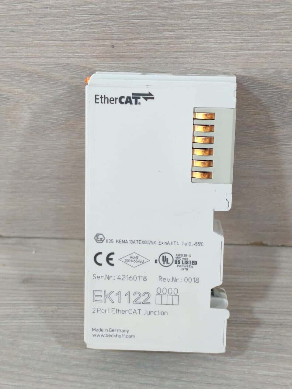 Beckhoff EK1122 BECKOFF EK1122 2PORT ETHERCAT JUNCTION 4