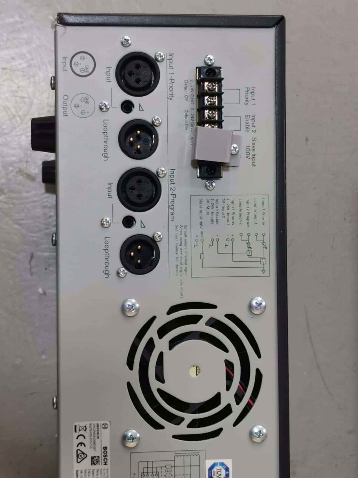 Bosch LBB1938/20 BOSCH LBB1938/20 / F01U025755 Plena Amplifier 480W 7