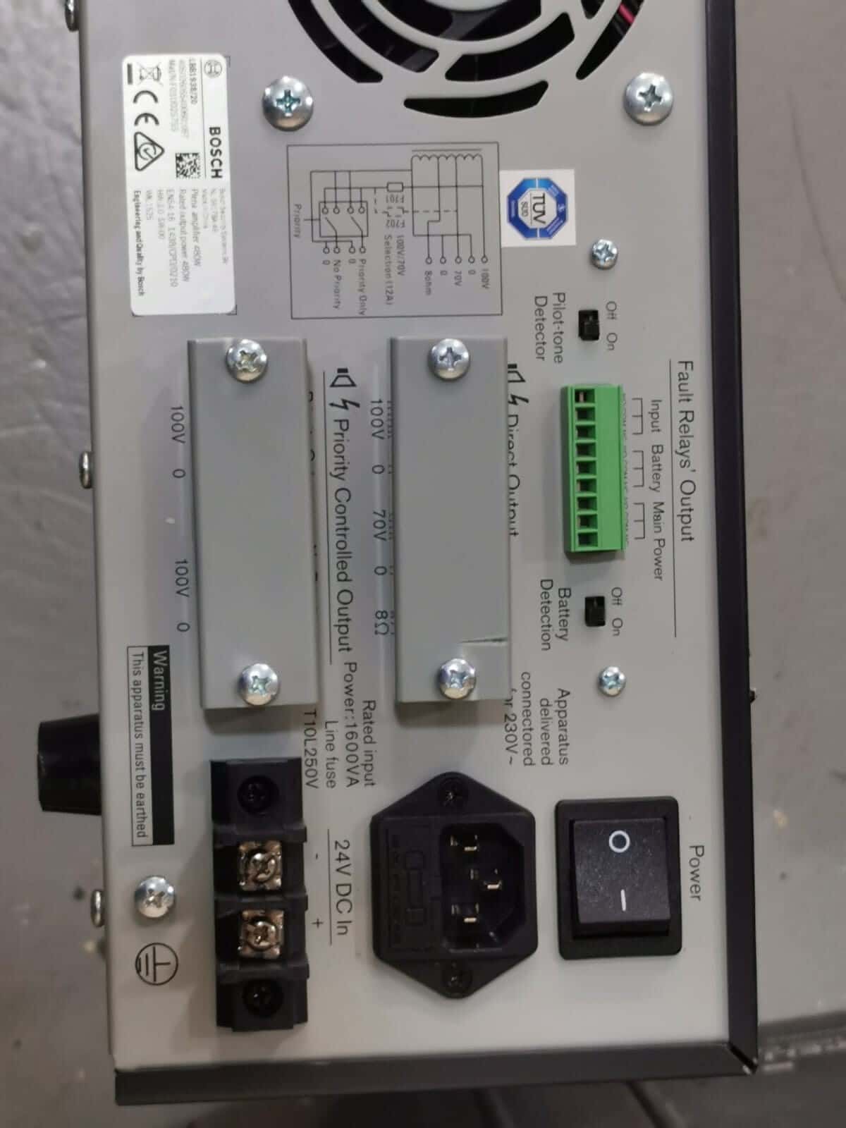 Bosch LBB1938/20 BOSCH LBB1938/20 / F01U025755 Plena Amplifier 480W 9