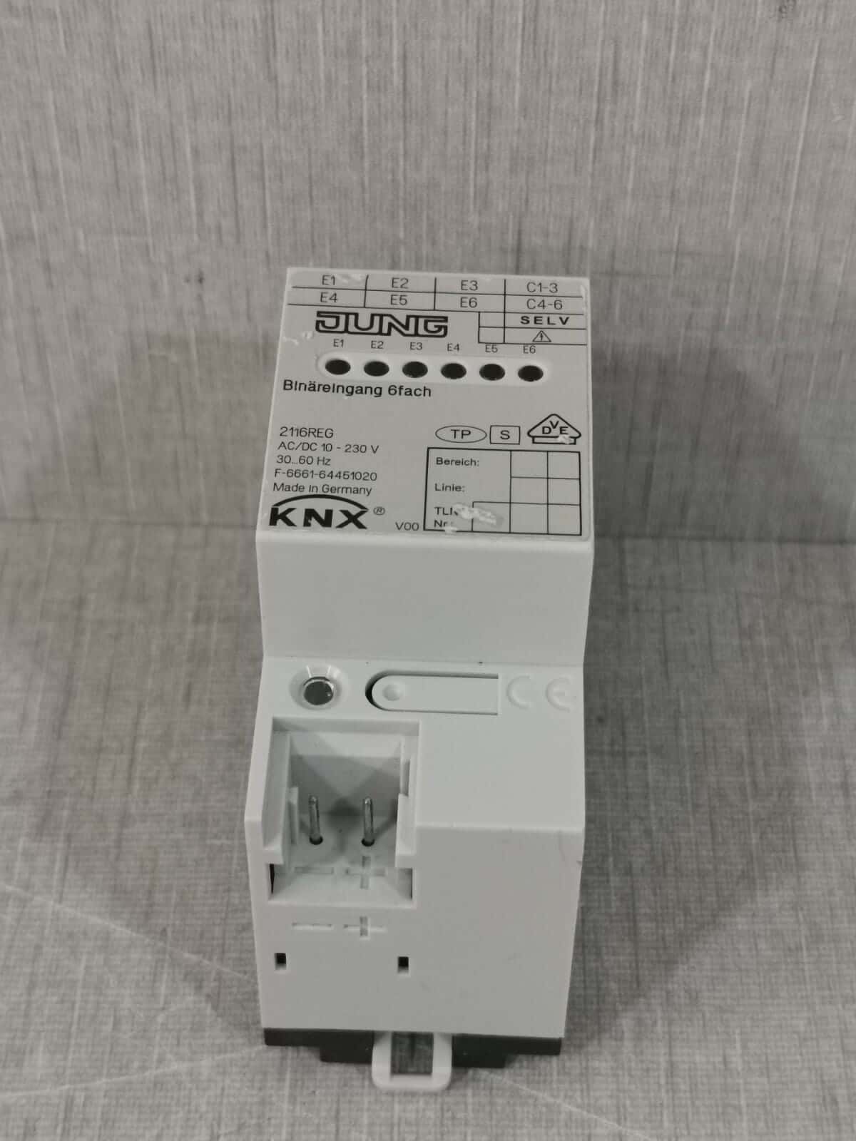 Jung 2116REG Jung 2116REG KNX Binary Input 6x 1