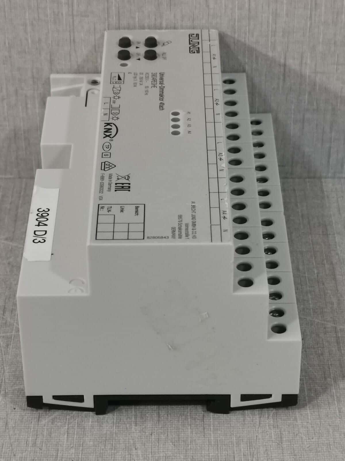 JUNG 3904 REGHE JUNG 3904REGHE UNIVERSAL-DIMMING ACTUATOR 4 -GANG 5