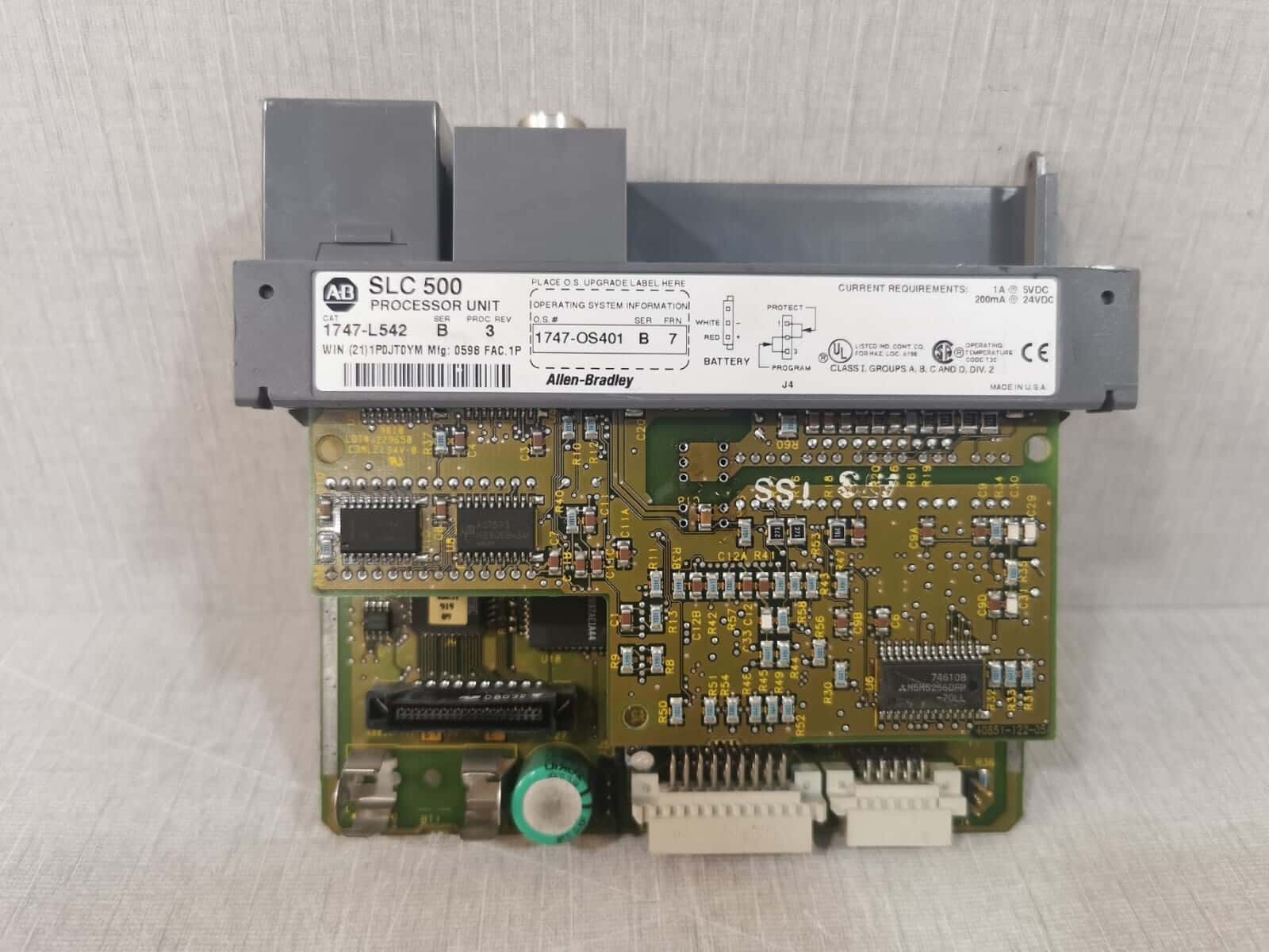 Allen-Bradley 1747-l542 Allen-Bradley 1747-l542 Ser B Proc Rev3 SLC 500 Processor Unit 1