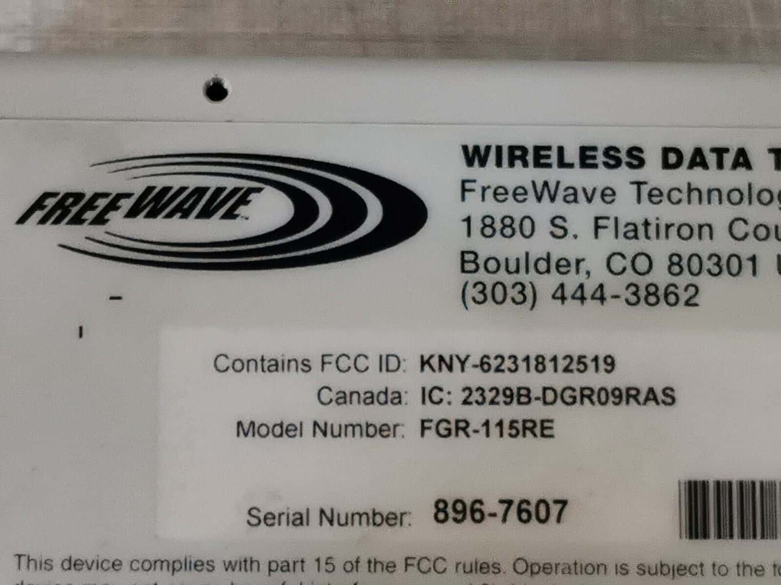 GE FGR-115RE FREEWAVE FGR-115RE Wireless Data Transceiver-Long Range Ethernet Bridge 3