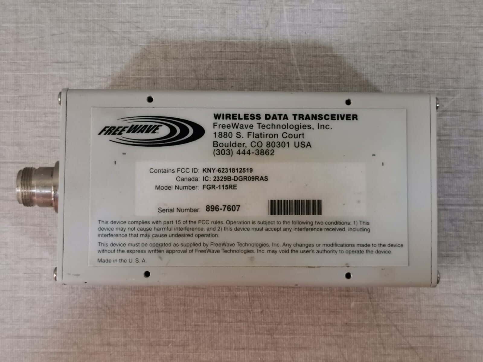 GE FGR-115RE FREEWAVE FGR-115RE Wireless Data Transceiver-Long Range Ethernet Bridge 4