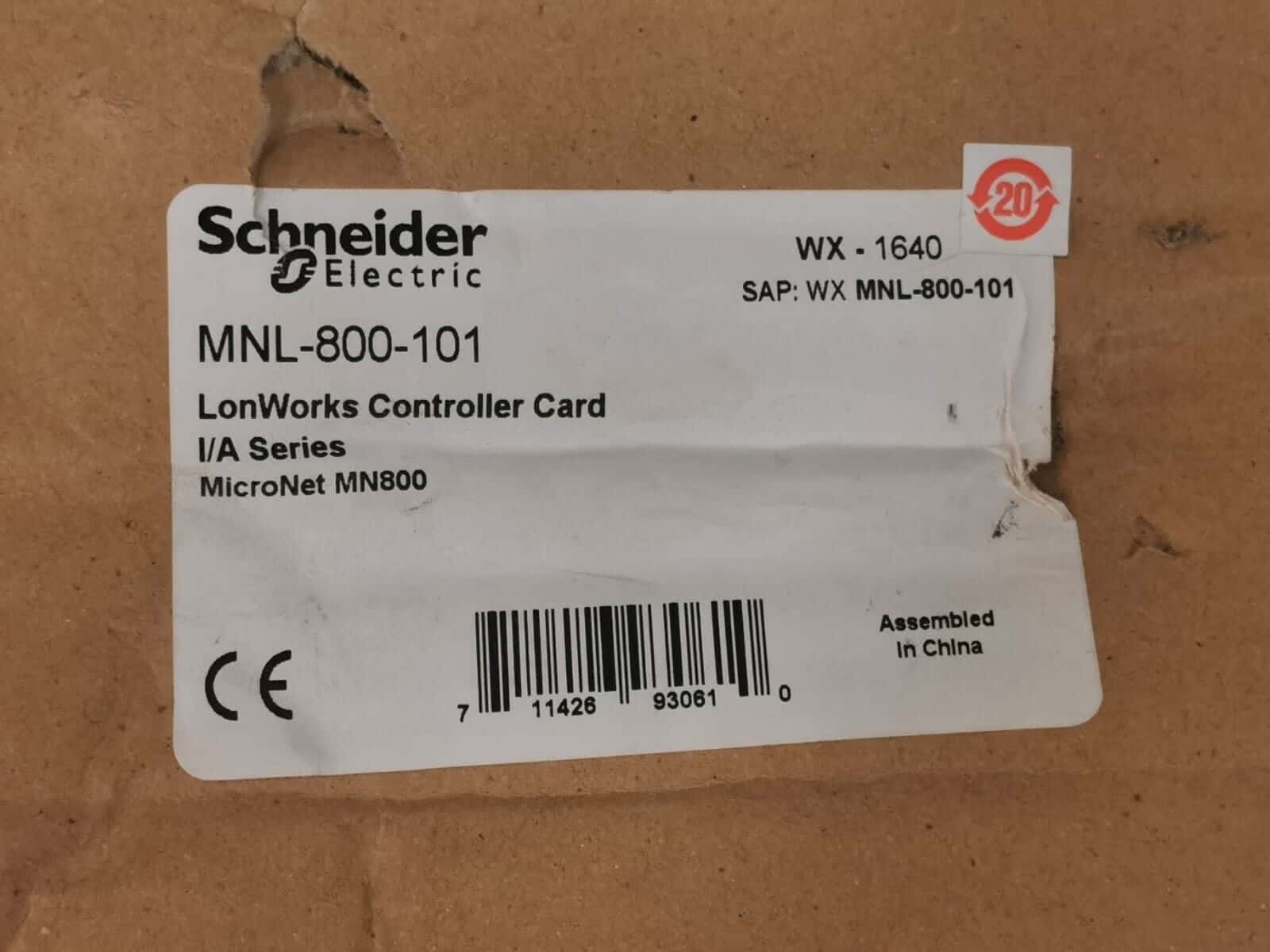 Schneider Electric MNL-800-101 Schneider Electric MNL-800-101 LonWorks PCB Controller Card I/A Series 2