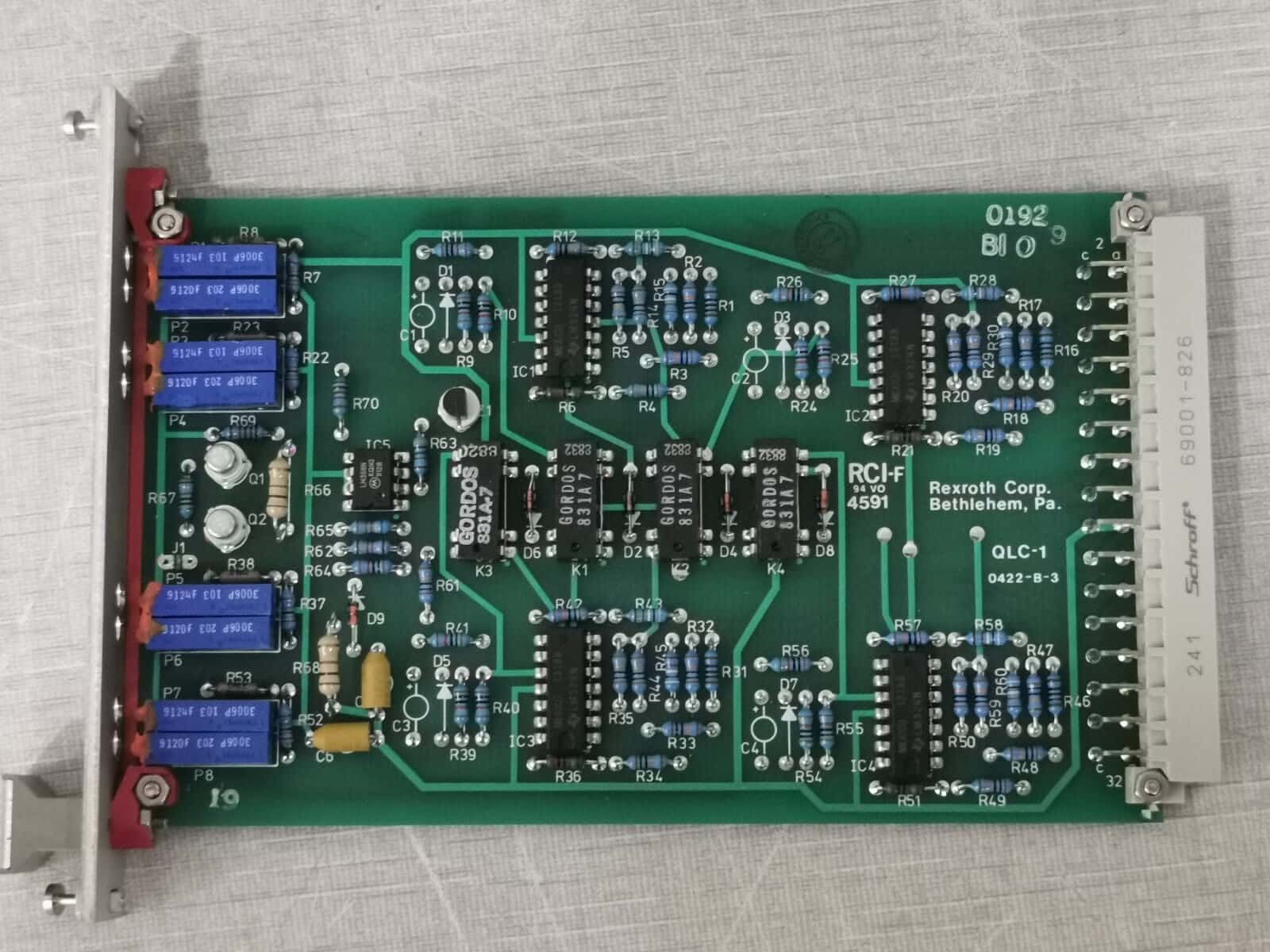Rexroth QLC-1/ QLC-1-S-1X Rexroth QLC-1/ QLC-1-S-1X Quad Loop Converter PCB Card 6