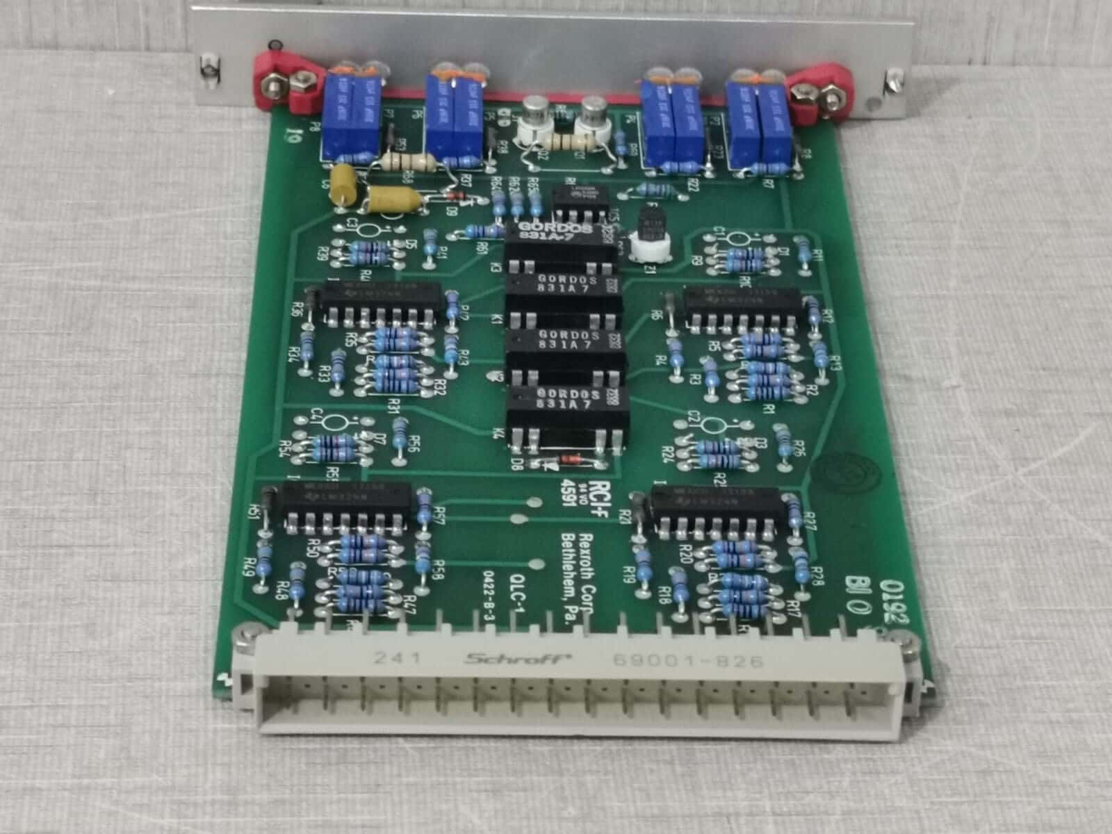 Rexroth QLC-1/ QLC-1-S-1X Rexroth QLC-1/ QLC-1-S-1X Quad Loop Converter PCB Card 8