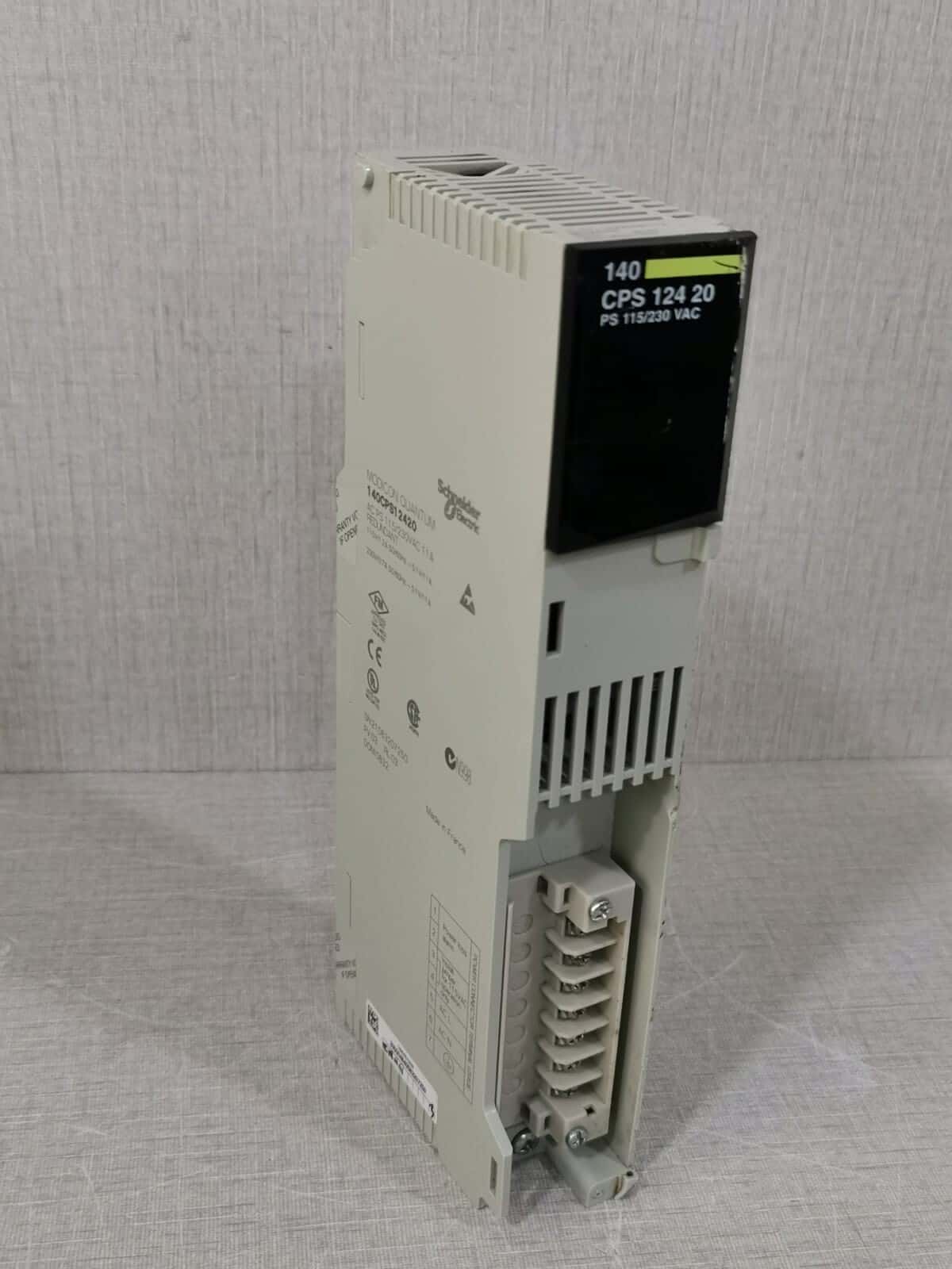Schneider Electric 140CPS12420 Schneider Electric 140CPS12420 Modicon Quantum AC Power Supply 115/230VAC 11A 7