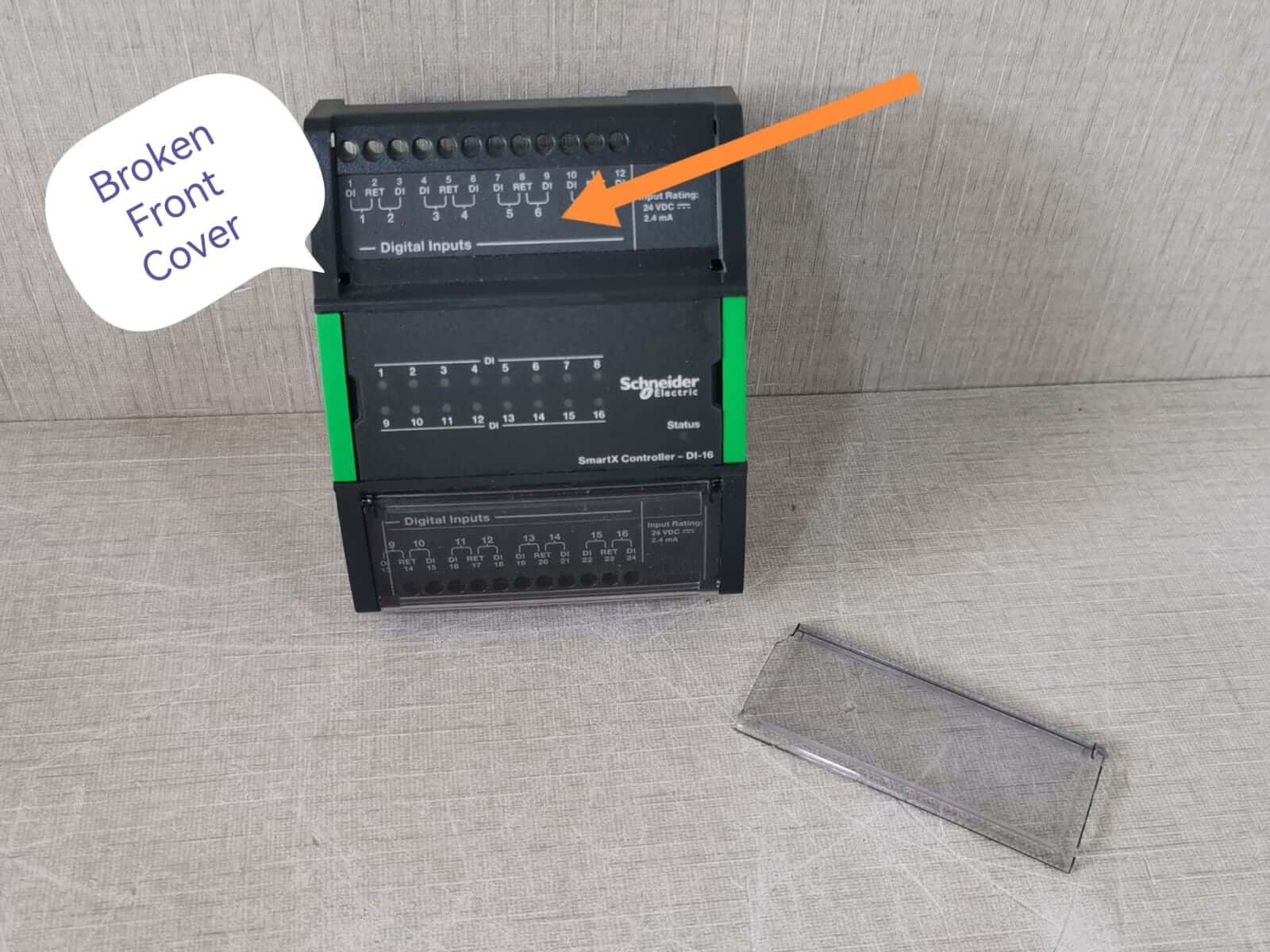 Schneider Electric SXWDI16XX10001 DI-16 Schneider Electric SXWDI16XX10001 I/O Module - ONLY Front Cover 4