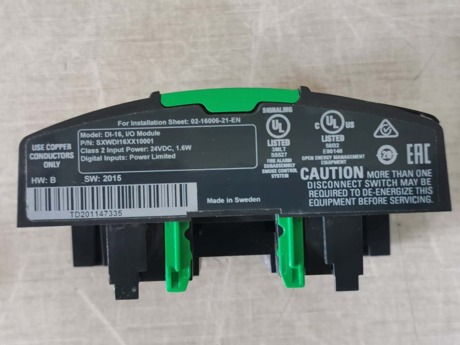 Schneider Electric SXWDI16XX10001 DI-16 Schneider Electric SXWDI16XX10001 I/O Module - ONLY Front Cover 7