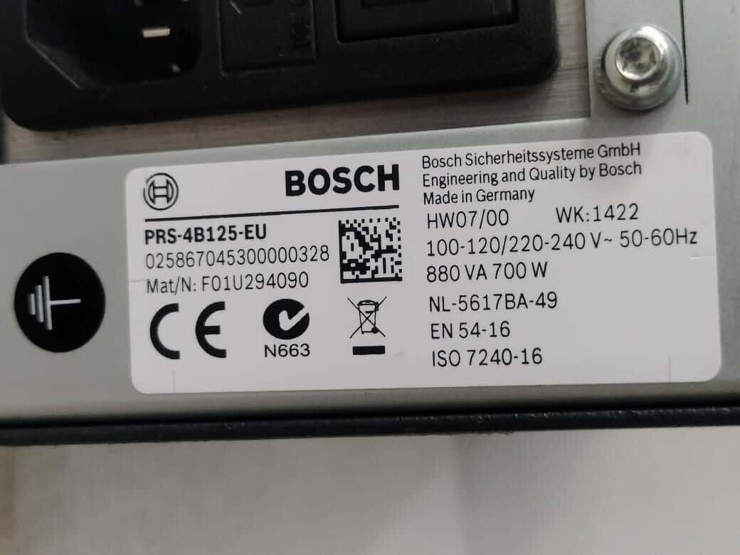 Bosch PRS-4B125-EU / F01U294090 BOSCH PRS-4B125-EU / F01U294090 BASIC POWER AMPLIFIER - TRIED & TESTED / NO ACCS 6