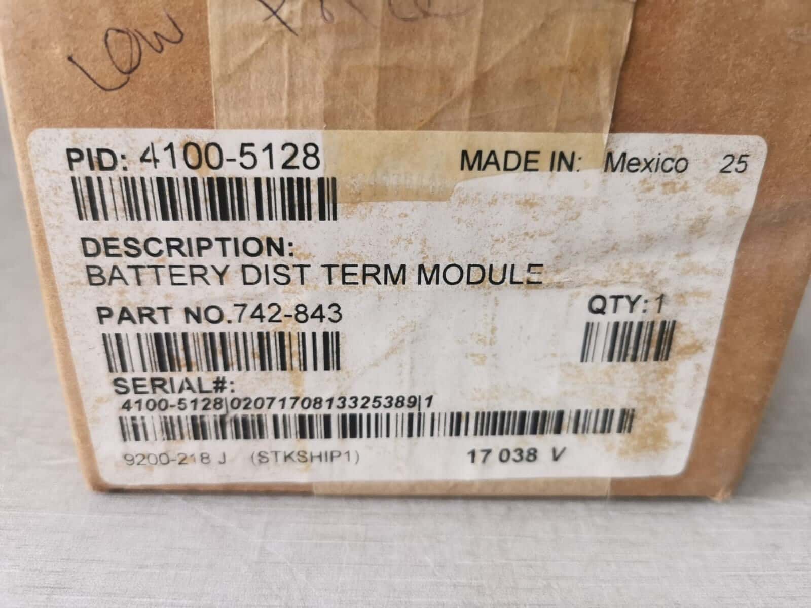 BUSS 742-843 BUSS 4100-5128 / 742-843 BATTERY DIST.TERMINAL MODULE SUB-ASSEMBLY 9