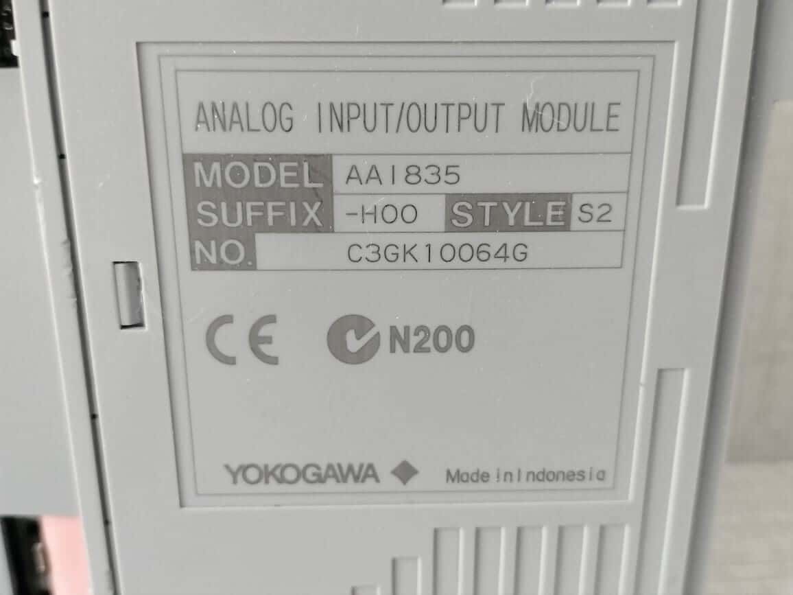 Yokogawa AAI835 -H00 YOKOGAWA AAI835-H00 S2 ANALOG INPUT/OUTPUT MODULE AAI835 6