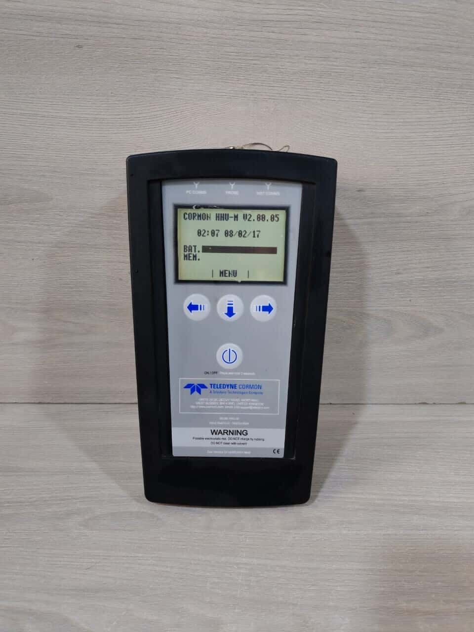 TELEDYNE CORMON CORMON HHU-M V2.00.05 TELEDYNE CORMON HHU-M V2.00.05 HANDHELD UNIT MULTI FUNCTION 3