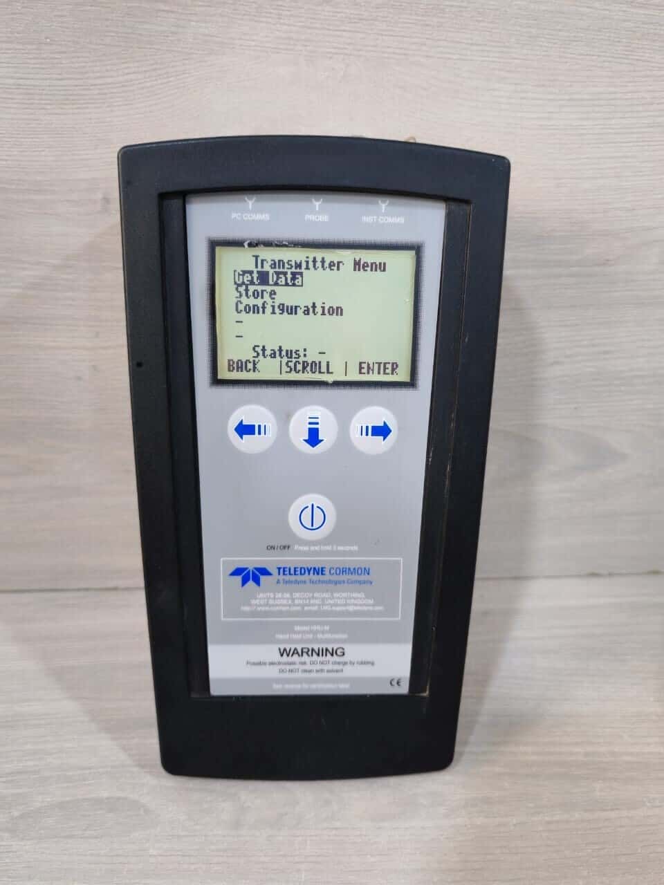 TELEDYNE CORMON CORMON HHU-M V2.00.05 TELEDYNE CORMON HHU-M V2.00.05 HANDHELD UNIT MULTI FUNCTION 4