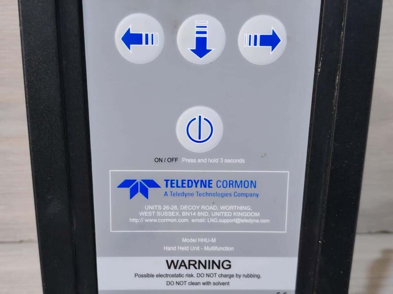 TELEDYNE CORMON CORMON HHU-M V2.00.05 TELEDYNE CORMON HHU-M V2.00.05 HANDHELD UNIT MULTI FUNCTION 10