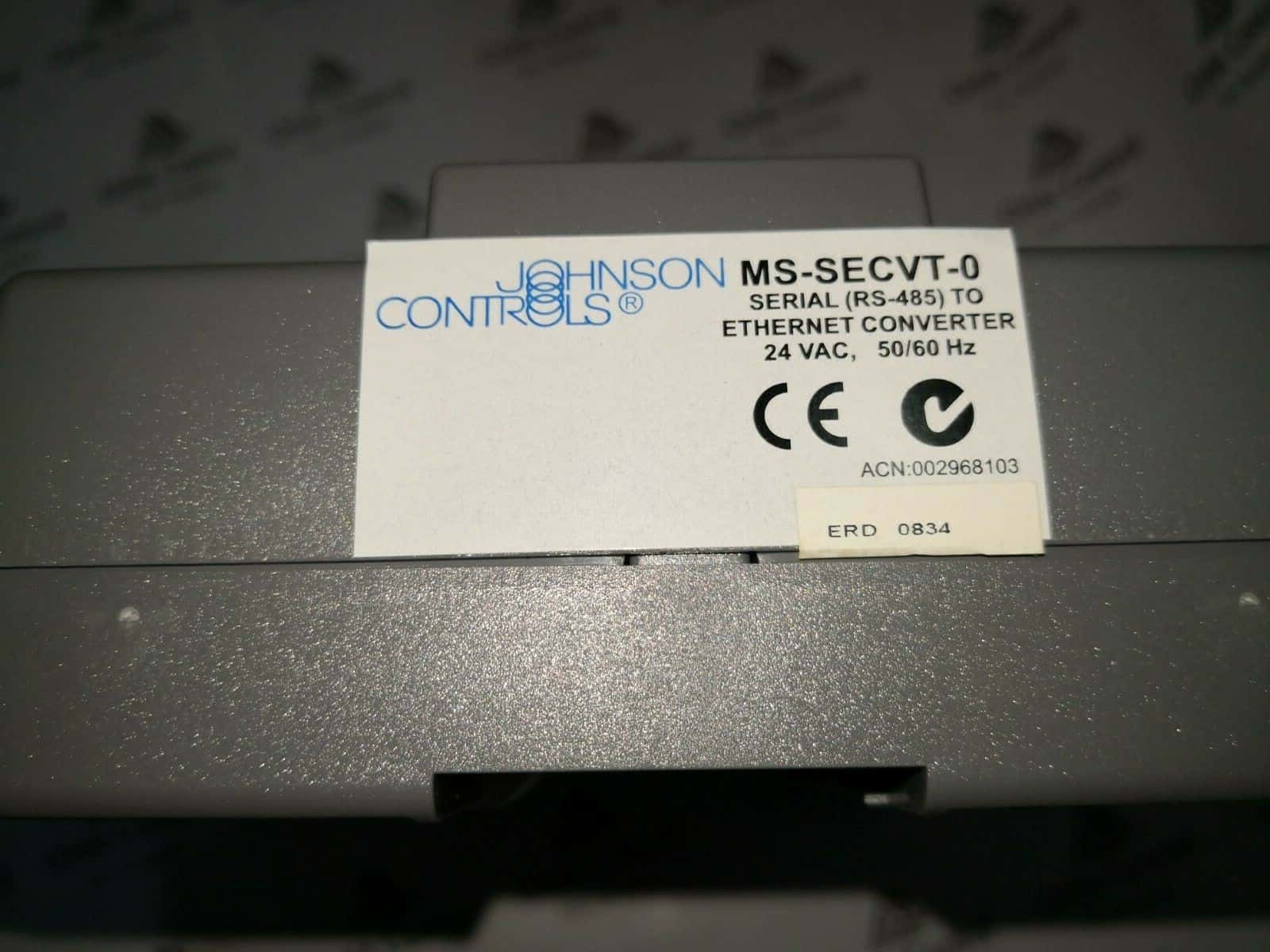 Johnson Controls MSSECVT0 JOHNSON CONTROLS MS-SECVT-0 / MSSECVT0 ETHERNET CONVERTER 4