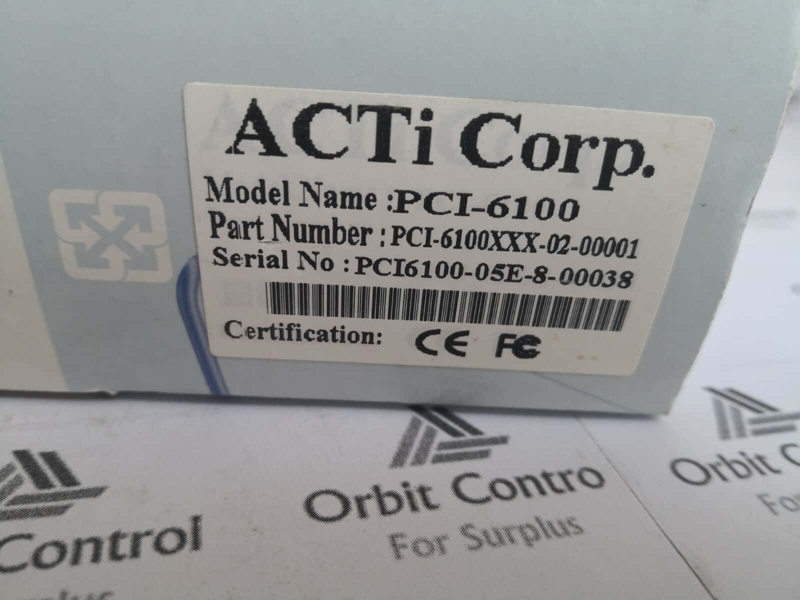 Acti Corp PCI-6100 Acti Corp PCI-6100 Real-time Display Card Supports up to 16 Channels of Video 6