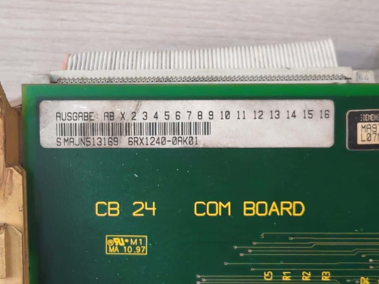 Siemens A1600-L1/17 SIEMENS 6RX1240-0AK01 CB 24 COM BOARD WITH C98043-A1600-L1/17 CONTROL BOARD 2
