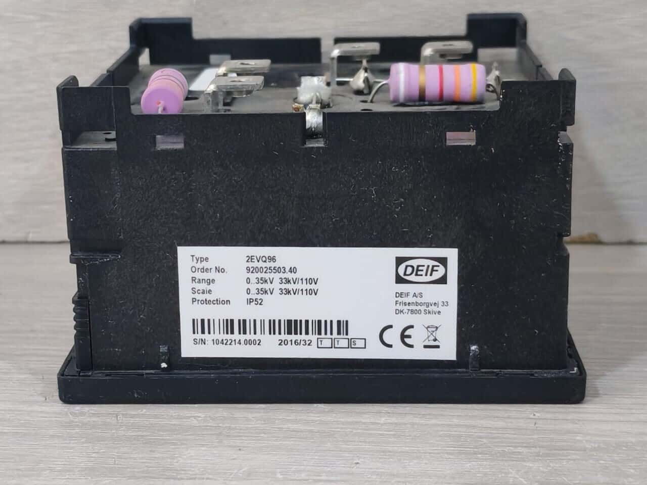 DEIF 2EVQ96 DEIF 2EVQ96 DOUBLE METER 33KV/110 V 4