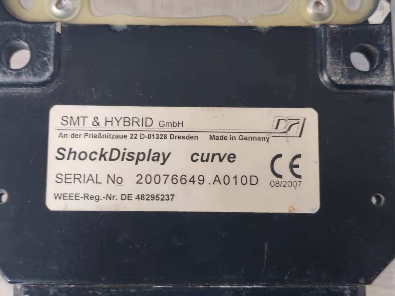 Monilog ShockDisplay Curve Monilog Shockdisplay Curve Data Logger 5