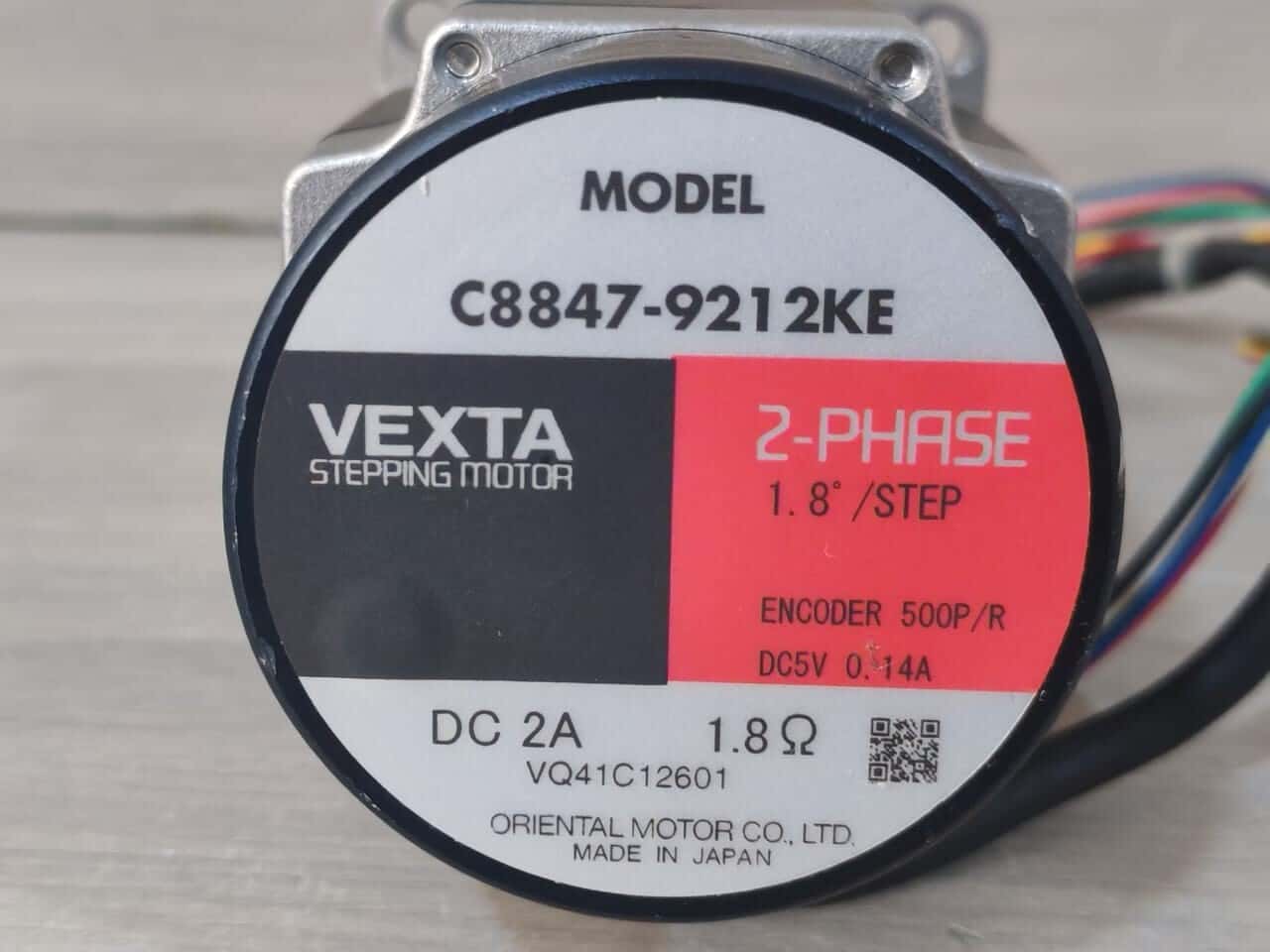 VEXTA ORIENTAL C8847-9219KE VEXTA ORIENTAL C8847-9219KE 2-PHASE STEPPING MOTOR 1.8/STEP DC2A 2