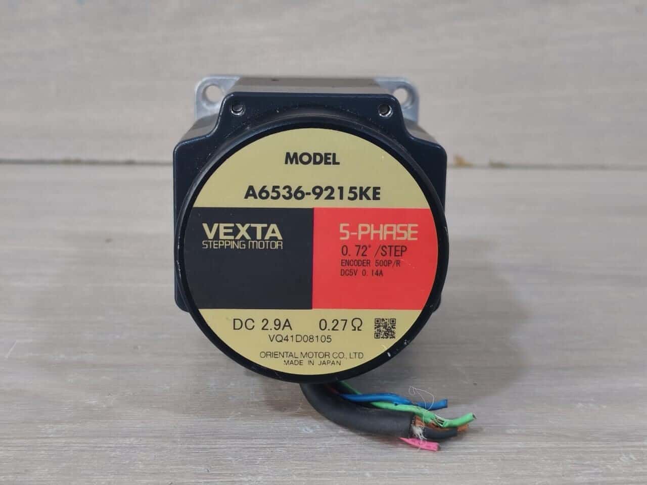 VEXTA ORIENTAL A6535-9215KE VEXTA ORIENTAL A6535-9215KE 5-PHASE 0.72/STEP ENCODER STEPPING MOTOR DC 2.9A 1
