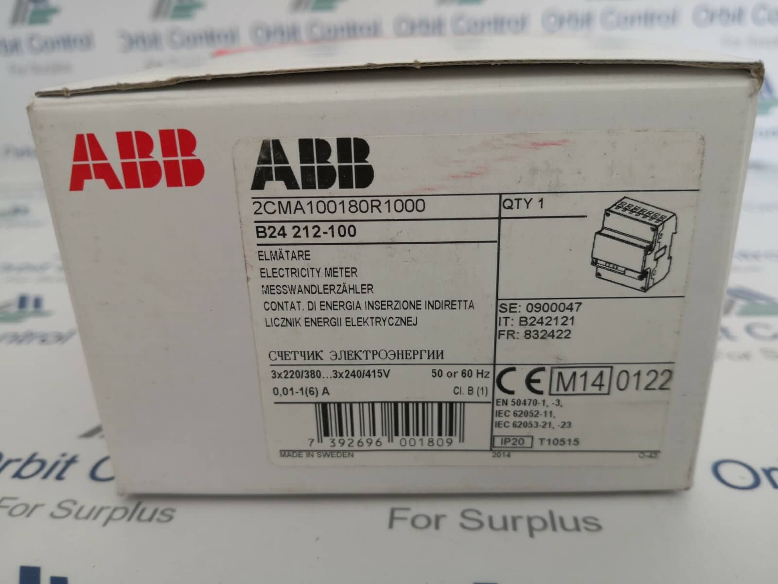 ABB 2CMA100180R1000 B24 212-100 Electricity Meter