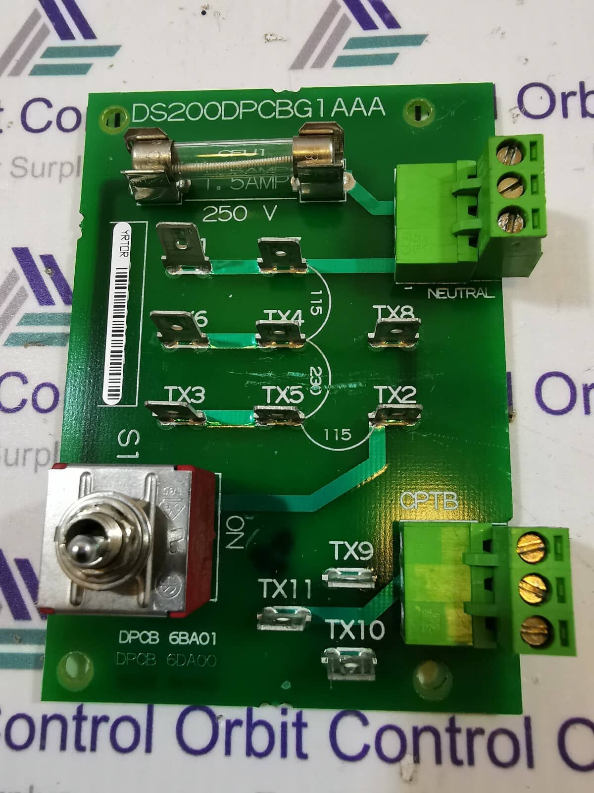 GE DS200DPCBG1AAA Direct Power Connect Board