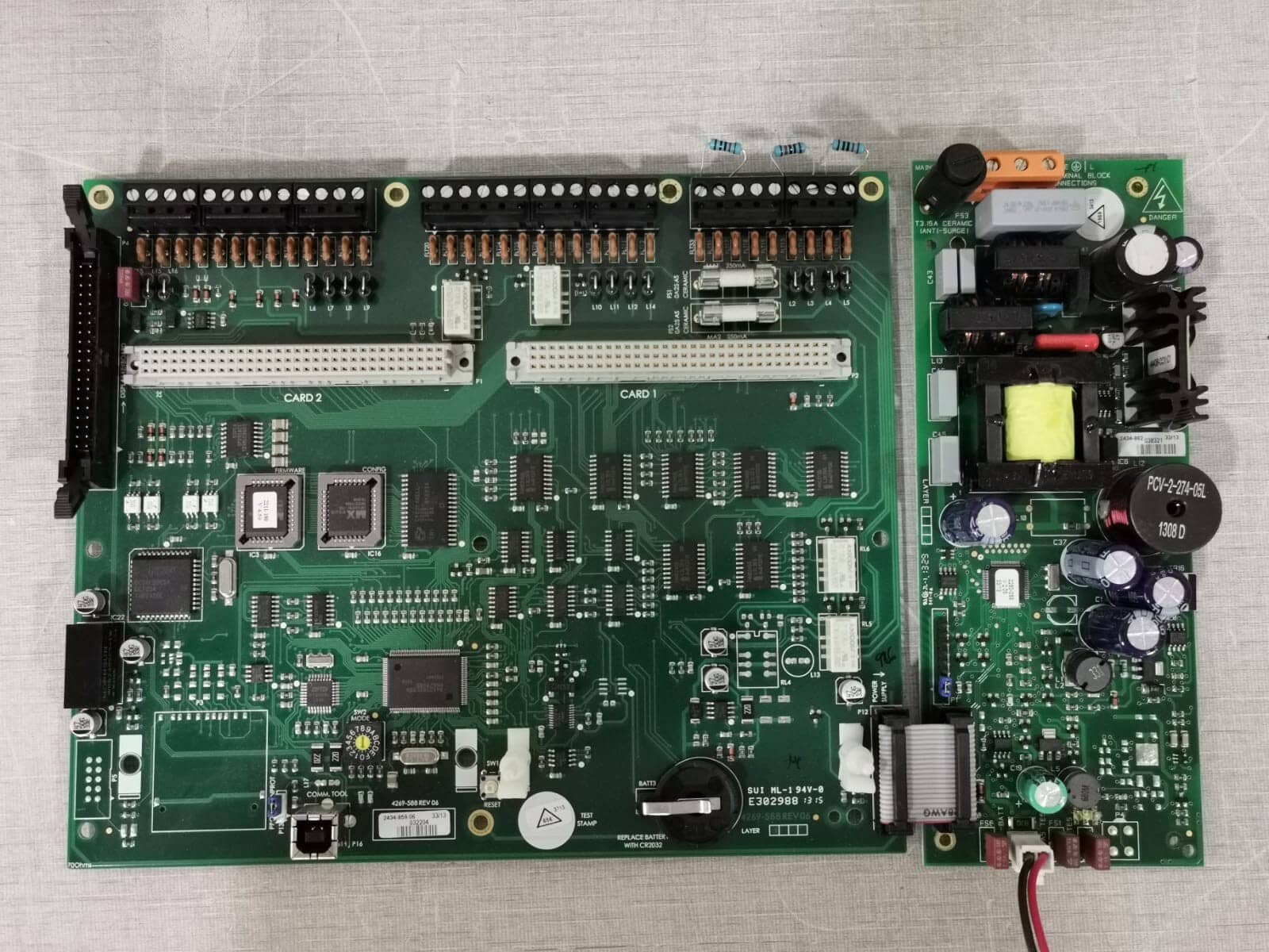 Gent by Honeywell 4269-588 REV 06 + 4269-591 REV 03 Main PCB Board