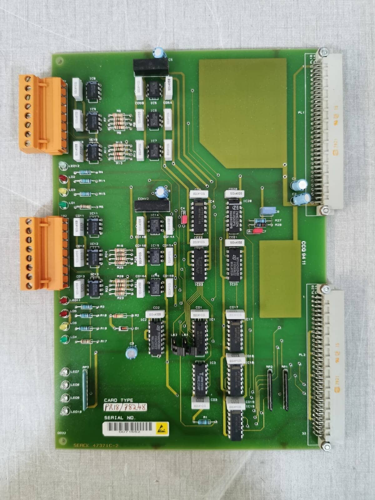 Serck 47371C-2 Card Type PR18/78248 Ser NO. 0071552 PCB Card Board