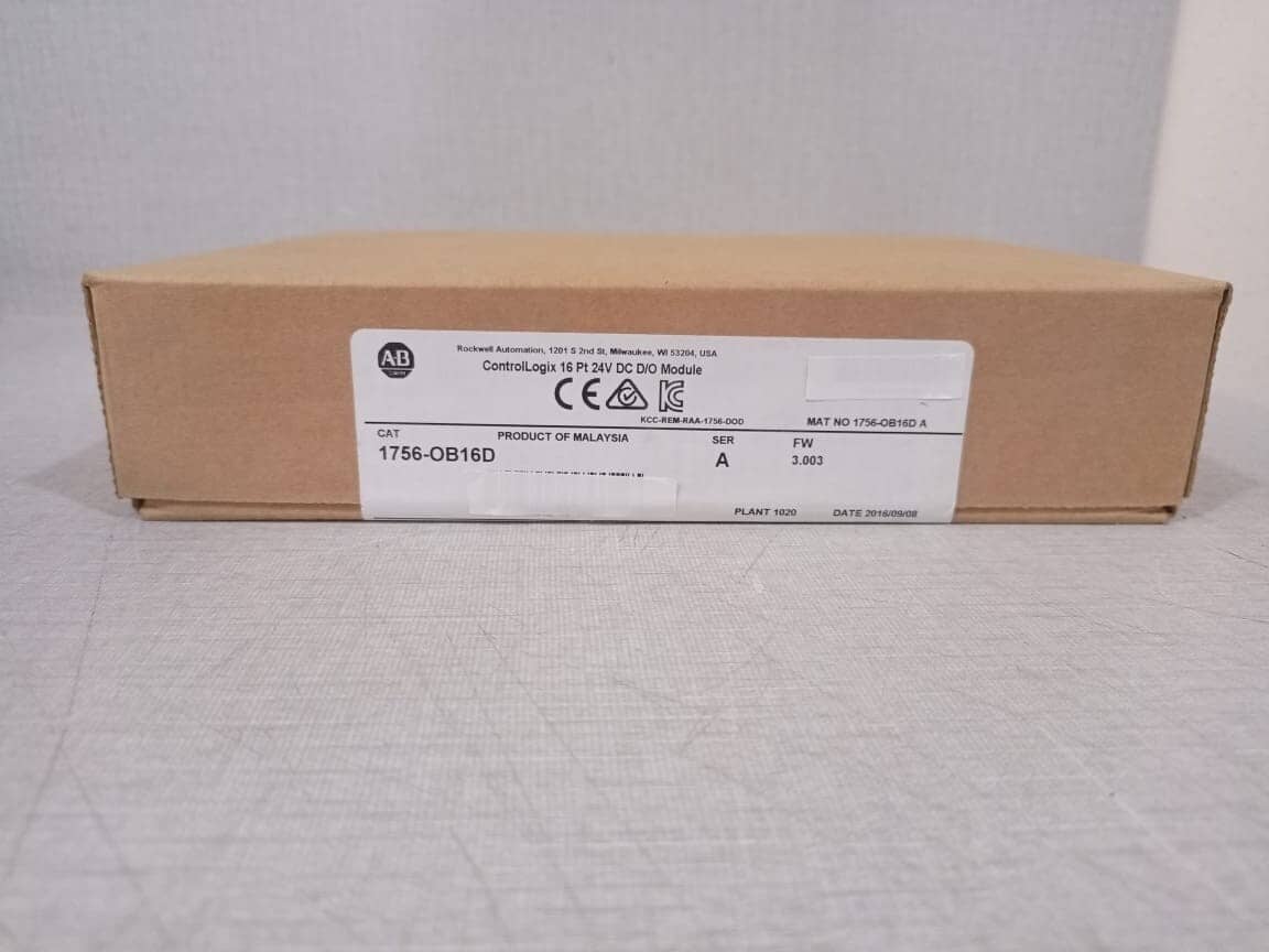 Factory Sealed AB 1756-OB16D SER A ControlLogix 16 Pt 24V DC D/O Module